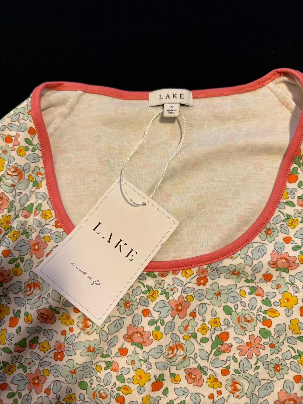 NWT LAKE Pajamas Pima Shorts Set Elizabeth Floral Small - Picture 4 of 15